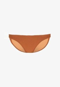 Topshop CRINKLE HIGH LEG Bikini pezzo sotto tobacco